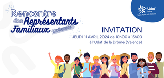 Carte d'invitation rencontre des représentants familiaux
