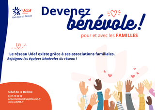 Visuel campagne recrutement bénévole udaf drôme