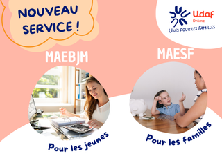 Visuel qui présente les nouveau services de l'Udaf 26