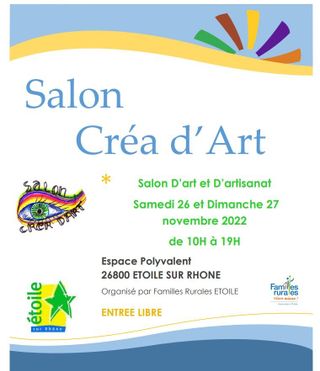 Affiche salon créa'd'art familles rurales