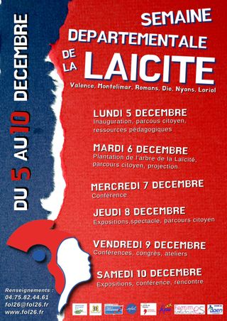 affiche semaine de la Laicité 2022