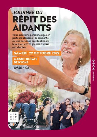 Affiche Journée du répit des aidants - La Drôme