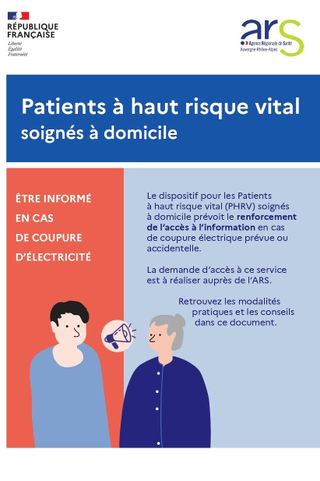 Affiche ARS "patients à hauts risques vital"