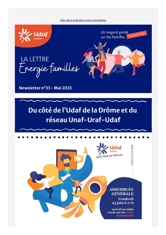 Capture d'écran La Lettre Energie Familles n°33